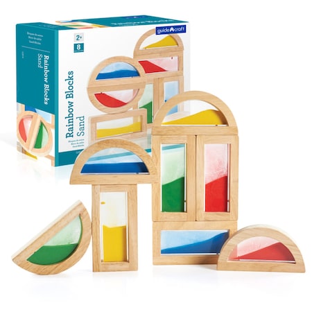 Guidecraft Sand Blocks, Wooden Building Set, PK8 G3014
